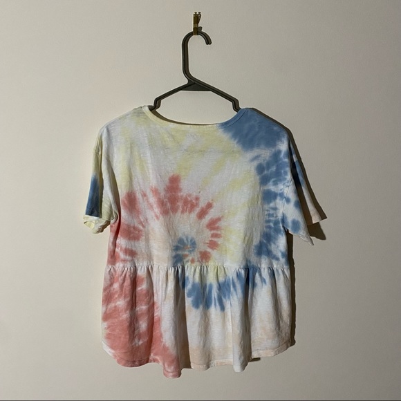 AE Tie-Dye Scoop Neck Babydoll T-Shirt S - Picture 4 of 9